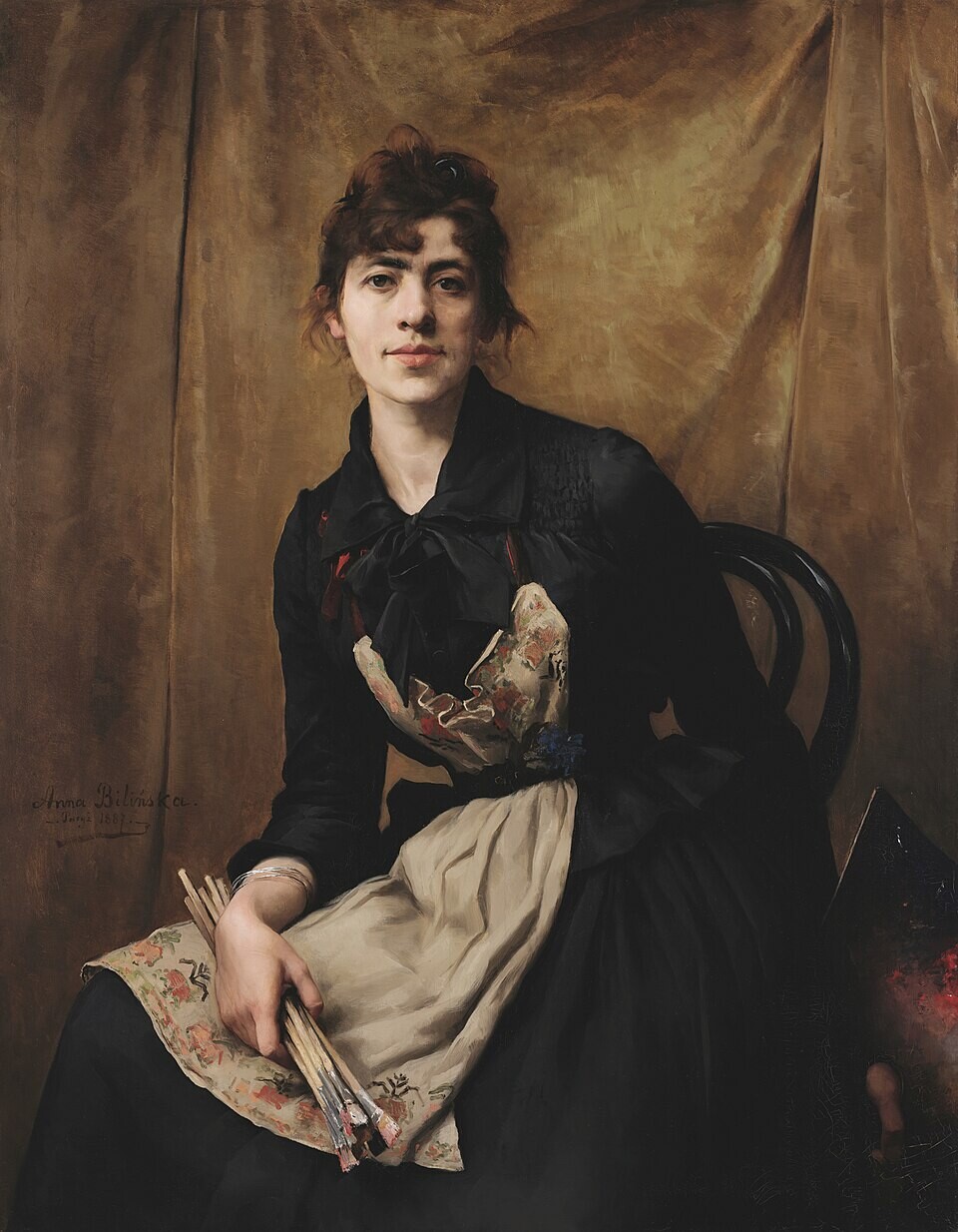Self-portrait by Anna Bilińska, 1887